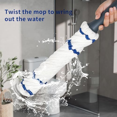 Silkyhose Self-Wringing Twist Mop for Dry Wet Cleaning