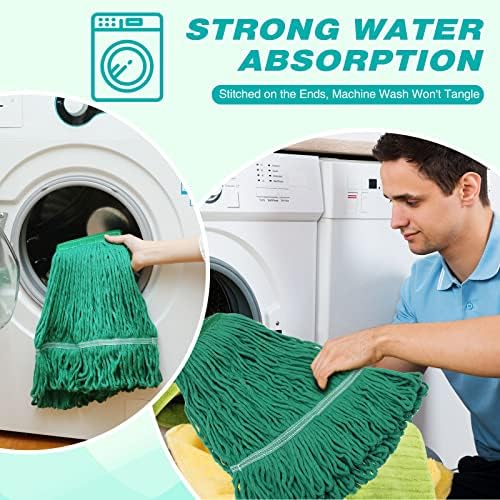 Roshtia 16-Pack Heavy Duty Cotton Mop Heads Replacements