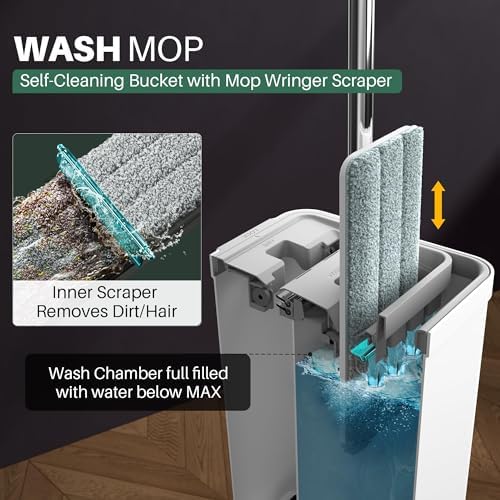 JOYMOOP Mop and Bucket with Wringer Set for Home