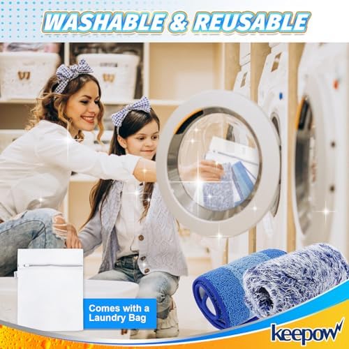 KEEPOW 18 Inch Microfiber Mop Pad 4 Pack 1