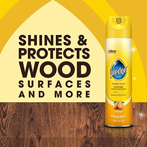 Pledge Enhancing Polish Spray with Orange Scent 97oz Pack of 3