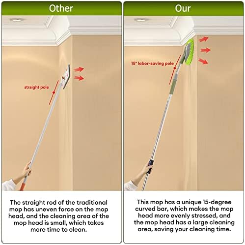 SLIIMU Wall Cleaner with 66 Long Handle