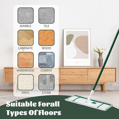 Planially 4 Pack Microfiber Mop Pad Refills for Libman Mops
