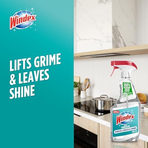 Windex Vinegar Glass Cleaner 23 Oz Streak-Free Spray