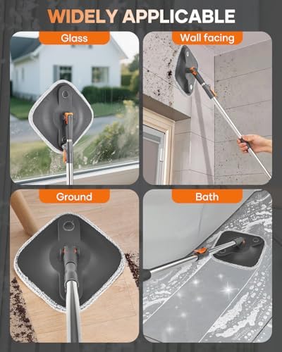 Saker Spin Mop and Bucket Set with Wringer