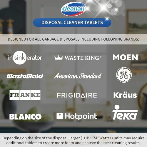 Cleanan Foaming Garbage Disposal Cleaner Tablets - 24 Pack