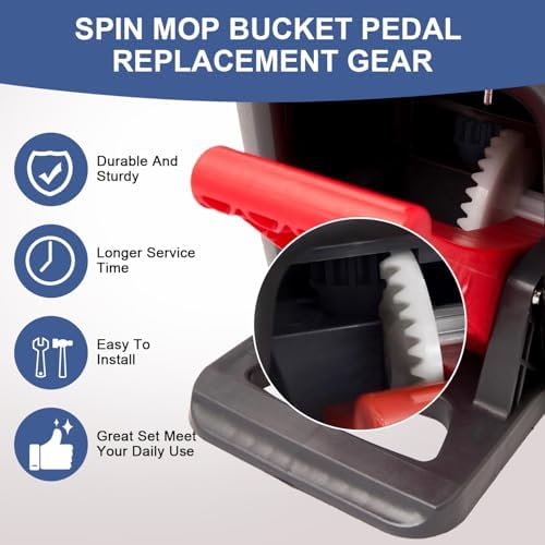 Sgizoku Pedal Bearing Replacement for O-Cedar Spin Mop Bucket - 4Pcs Black