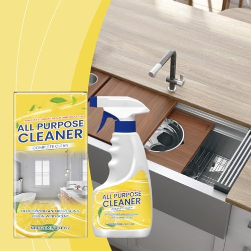 All-Purpose Kitchen Cleaning Spray with Fresh Lemon Scent