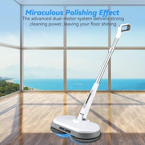 Verazon Cordless Electric Mop with LED Light and Water Sprayer