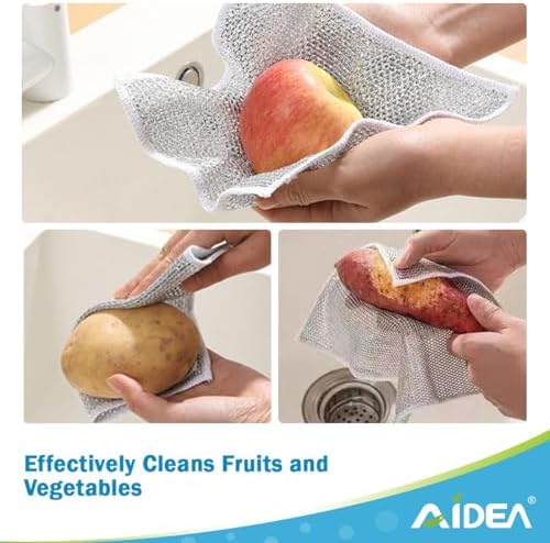 AIDEA Non Scratch Wire Dishcloth 24PK - 7x8 Inch