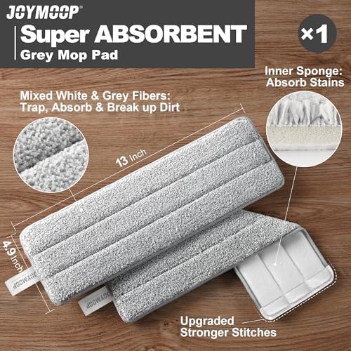 JOYMOOP Self-Squeezing Microfiber Mop and Bucket System