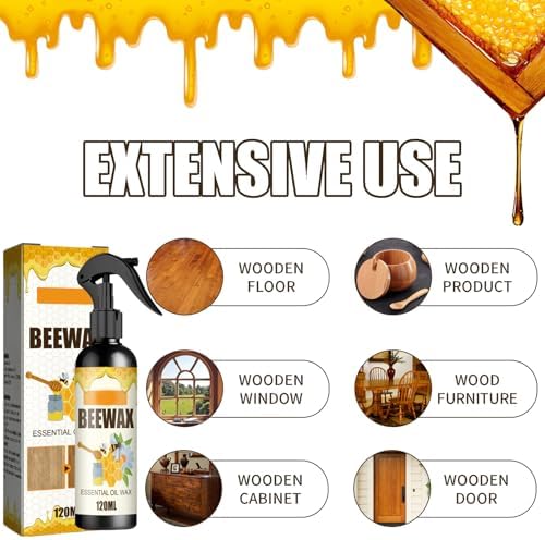 Natural Micro-Molecularized Beeswax Furniture Polish Spray