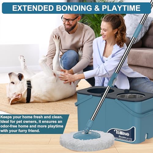 RinseWise Spin Mop and Bucket Set with Wringer