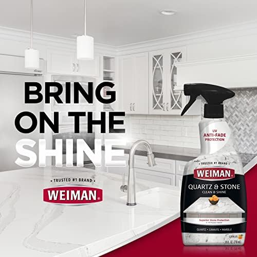 Weiman Quartz Cleaner and Polish 24 Oz 2 Pack with MicroFiber Towel