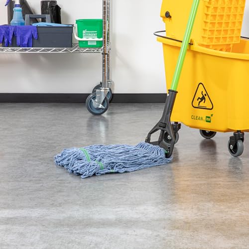 Restaurantware Mop Head Refill - 16 Ounce Cotton Blend Blue