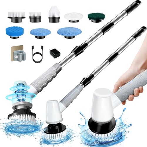 Electric Spin Scrubber with 8 Brush Heads and 2 Speeds 1