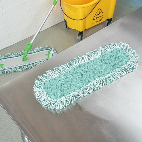 Restaurantware Clean Tek Professional Dry Mop Pad 1 Dust Pad with Fringe