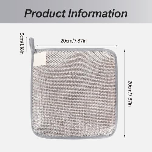 Jiexily 2025 Multipurpose Wire Dish Rags 5 Pcs 1