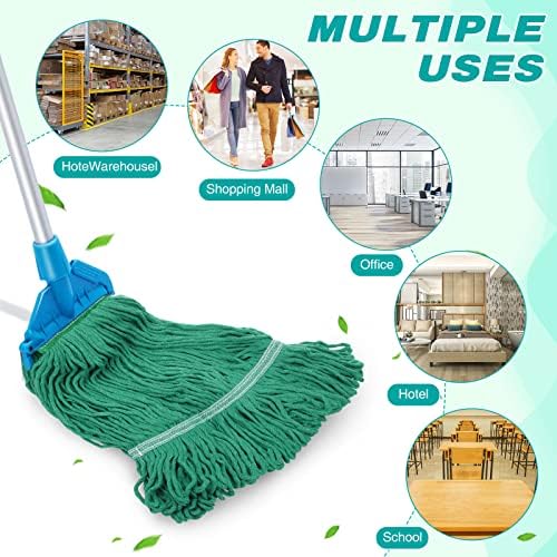 Roshtia 16-Pack Heavy Duty Cotton Mop Heads Replacements