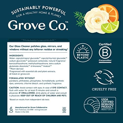 Grove Co Glass Cleaner Refill 6 x 1 Fl Oz
