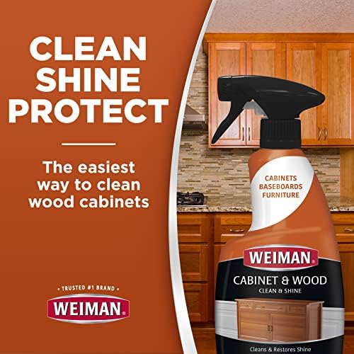 Weiman Cabinet Cleaner 16 oz 2 Pack with Microfiber Towel