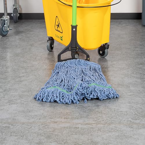 Restaurantware MOP Head Only - 32 Ounce Wet Mop Cotton Blend Machine Washable