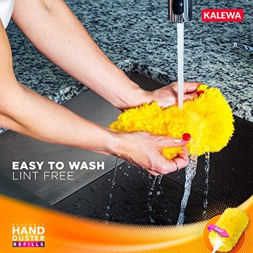 KALEWA Microfiber Duster Refills 2 Pack Heavy Duty