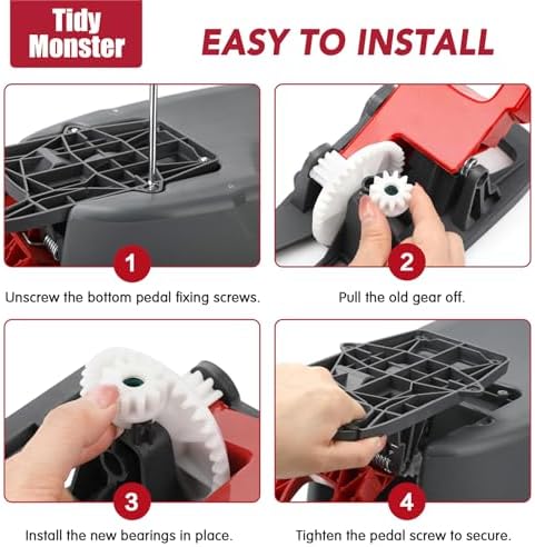 Tidy Monster Pedal Bearing Replacement for O-Cedar Mop Bucket - 2 Pack