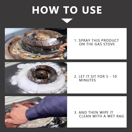 120ML Gas Stove Cleaner Degreaser for Kitchen
