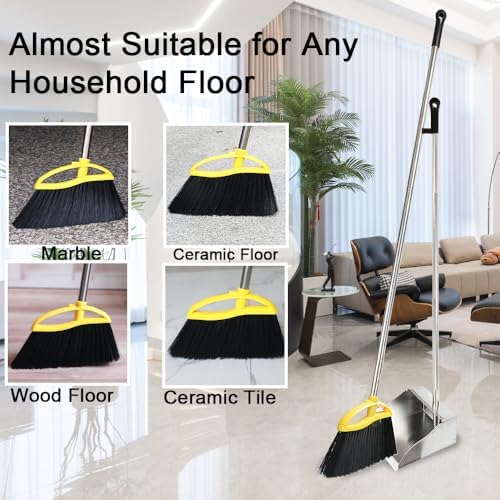 Gloffer Broom and Dustpan Set Indoor Cleaning Tools