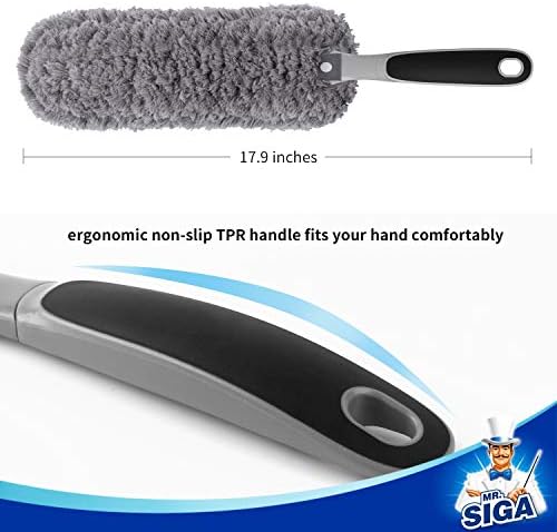 MRSIGA Lint Free Microfiber Duster for Easy Household Cleaning