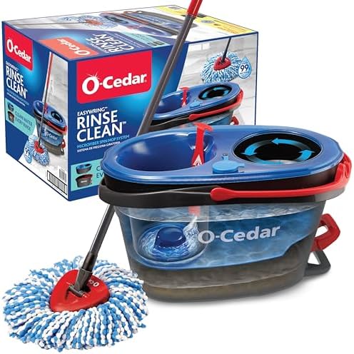 O-Cedar RinseClean Spin Mop Bucket System