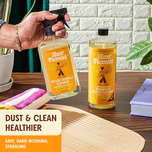 Aunt Fannies Wood Cleaner No-Wax 169 Ounces Lemon Scent
