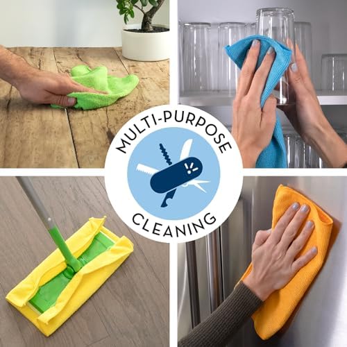 ST INC 200 Pack Microfiber Cloths Reusable Cleaning Rags