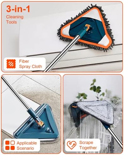 RUZYEDAL Wall Cleaner Mop with 85 Long Handle 1