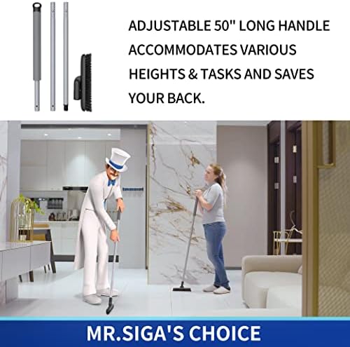 MRSIGA Heavy Duty Grout Scrubber with Long Handle