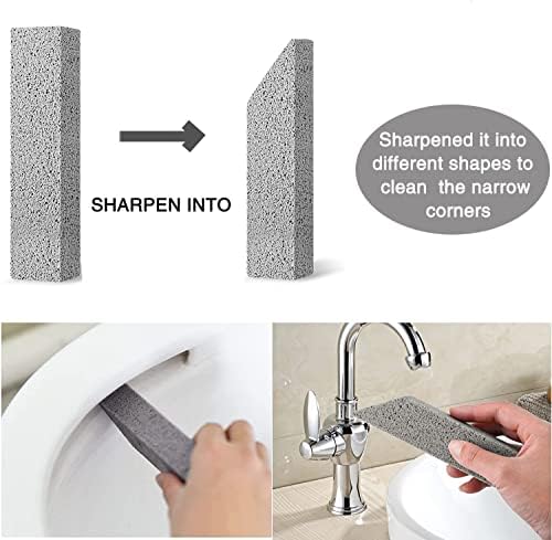 6 Pack Pumice Stones for Toilet and Kitchen Cleaning