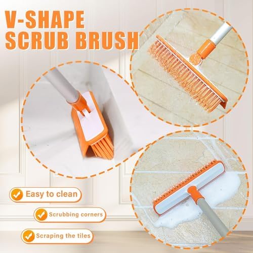 BURFERLY Magic Rubber Air Broom 2 in 1 Cleaning Tool Set