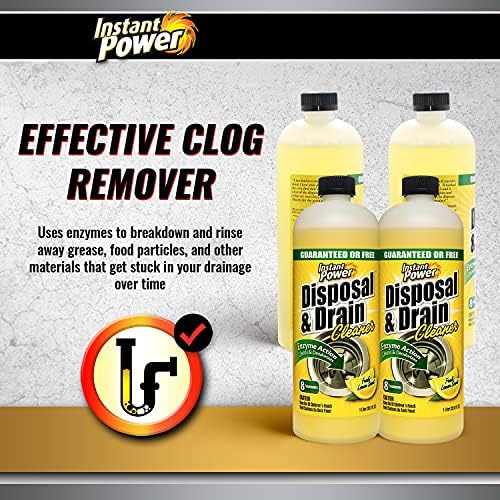 Instant Power Drain Cleaner with Lemon Scent 1 Liter 4 Pack