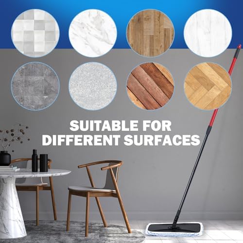 Matthew Microfiber Mop Refills 6Pcs Replaceable for Hardwood and 15x8 Mops