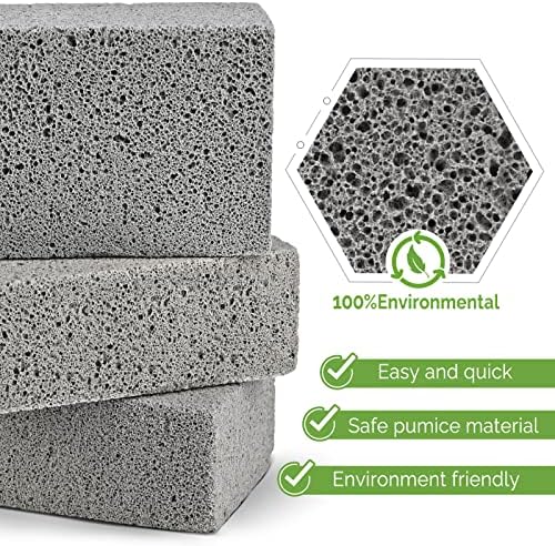 Maryton Grill Stone Cleaning Kit - 3 Count Pumice Cleaning Block
