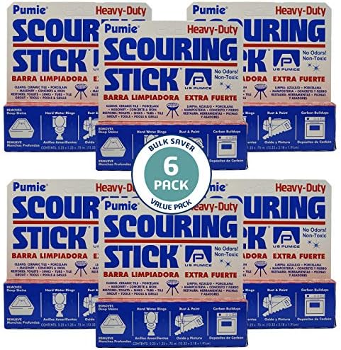 PUMIE 6-Pack HDW Scouring Stick for Cleaning