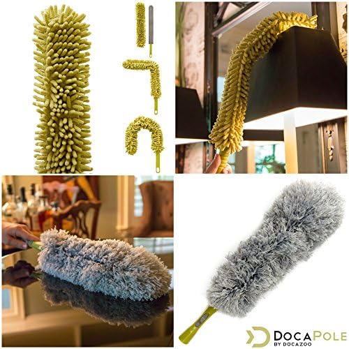 DOCA Telescoping Pole 5-12 Ft - High Reach Duster Kit for Cleaning