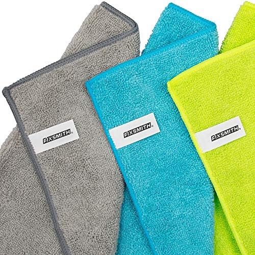 FIXSMITH Microfiber Cleaning Cloths - 8 Pack 12x16 Inches
