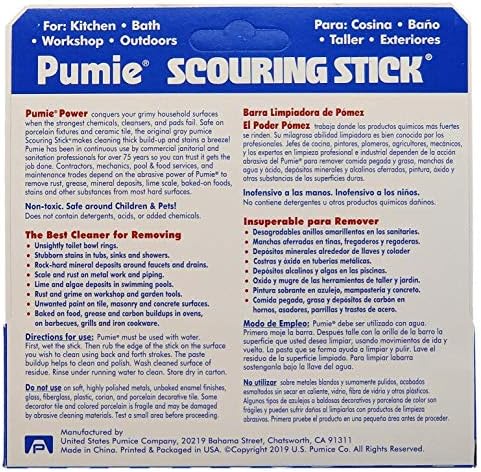 PUMIE Scouring Stick 2 Pack - Heavy Duty Cleaning