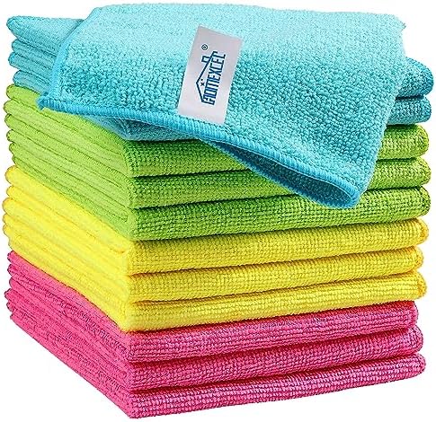 HOMEXCEL 12 Pack Microfiber Cleaning Cloths